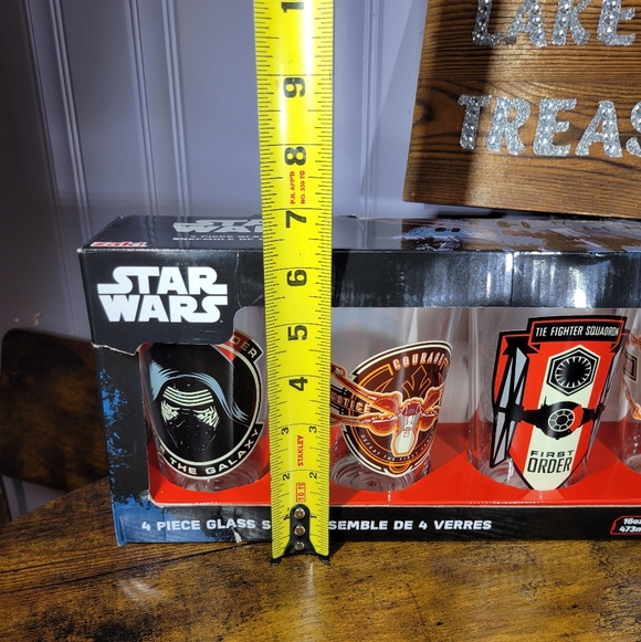Disney Star Wars  Glass Set - Black, Red, Orange The Force Awakens - Picture 9 of 12